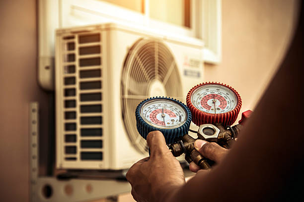 Professional Hvac technician working in Burlington, NC
